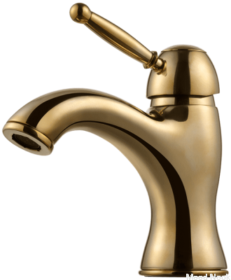 Grifo para lavabo GI071, latón pulido, sin pintar