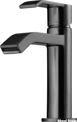 VIC071 grifo para lavabo, latón, negro, cromo cepillado