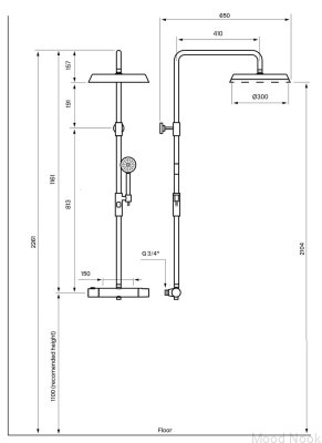 Set de ducha ARM7200-150 Latón cromado
