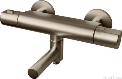 Grifo termostático de pared para bañera ARM022-150 Latón Níquel Cepillado