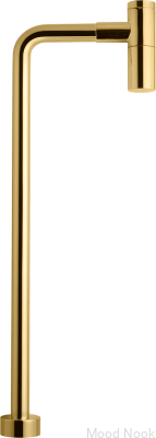 Sifón para lavabo con tubo tipo L XA100 Miel Oro Latón