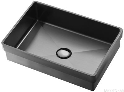 Lavabo de empotrar TA4328 Acero Negro Cromo PVD