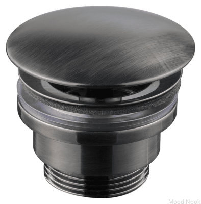 Tapón para lavabo universal 68400 Latón cepillado Cromo negro
