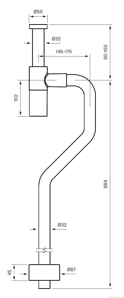 9426429--Syfon umywalkowy XA200 Mosiężny Brązowy -Tapwell-Skandynawskie-Uchwyty_2