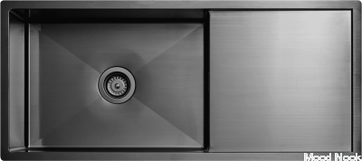 Fregadero Diskho 8140 Acero Negro Cromo PVD