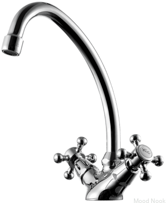 VLV077 Grifo para lavabo clásico, latón cromado