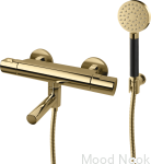 9426650--Bateria wannowa ścienna termostatyczna ARM026-150 Mosiężna Miodowe Złoto-Tapwell-Skandynawskie-Uchwyty_1