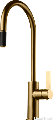 Смеситель для кухни с выдвижным изливом ARM185 Honey Gold Brushed Brass