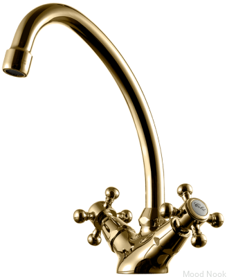 Grifo para lavabo Classic VLV077, latón pulido, sin pintar