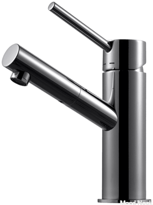 BI071 grifo para lavabo, latón, cromo negro