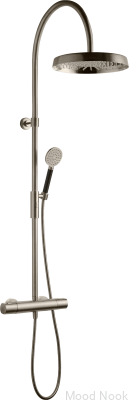 Juego de ducha ARM7300-150, latón niquelado cepillado 
