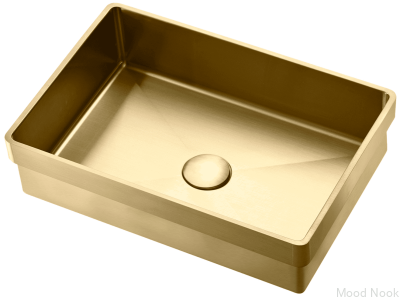 Lavabo de empotrar TA4328 Acero Latón PVD