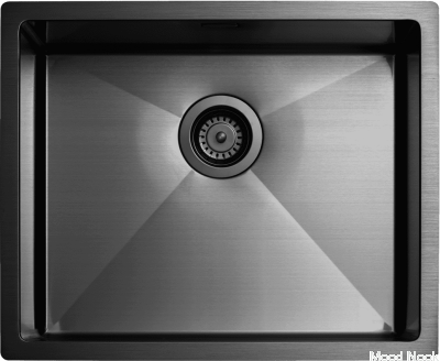 Fregadero de cocina Diskho 5040 acero negro cromado PVD