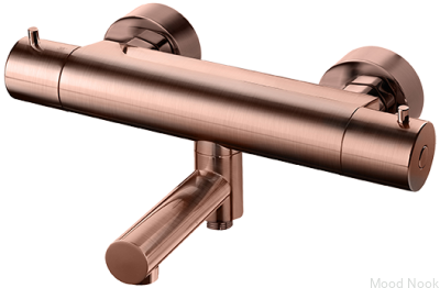 Grifo termostático para baño y ducha EVM022-150 Cobre Cepillado Sin Pintar