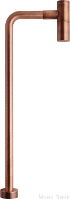 Sifón para lavabo con tubo tipo L XA100 Cobre Cepillado Sin Pintar