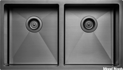 Fregadero de Cocina 4040 Acero Negro Cromo PVD