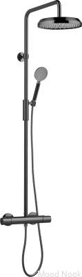 ARM5200-150 Juego de ducha cromado negro latón 