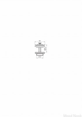 Desagüe lavabo 58400 Latón cromado