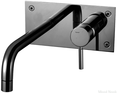 Grifo para lavabo 230 BOX008 Latón Negro Cromo 