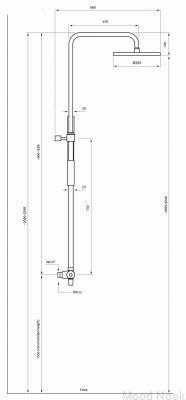 TVM7200-150 Juego de ducha de latón bronce