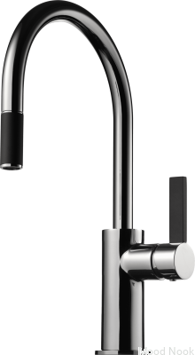 Grifo de cocina con caño extraíble ARM375 Cromo/Negro