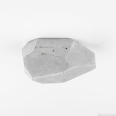 Möbelknopp Rocky 68 Grå Arkitektonisk betong