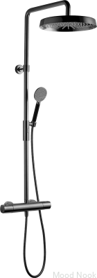 ARM7200-150 Juego de ducha cromado negro latón