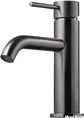 EVM072 grifo para lavabo, latón, negro, cromo cepillado