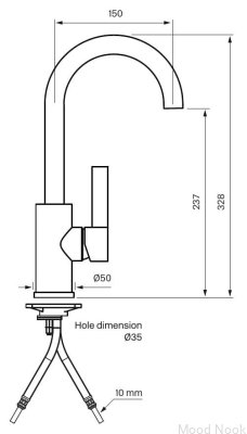 Grifo para lavabo ARM078 Latón Marrón