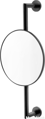 Miroir de salle de bain TA816, laiton, noir mat