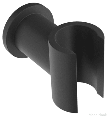 Soporte de pared para rociador de ducha XSUP030 Latón Negro Mate