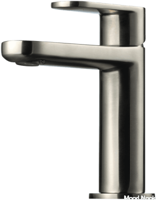 Grifo para lavabo CA071, latón níquel cepillado