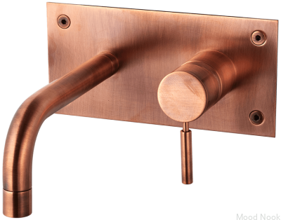 Grifo para lavabo 170 BOX006 Cobre cepillado, sin pintar