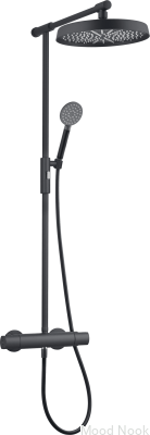 Conjunto de ducha ARM300-150 Latón Negro Mate