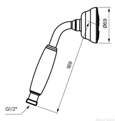 Cabezal de ducha Classic ZDOC030 Pulido