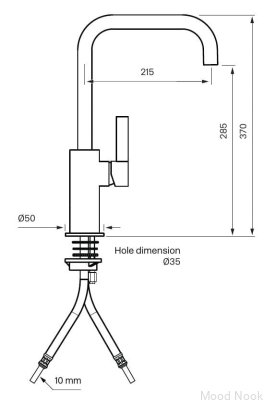 Bateria kuchenna ARM580 Mosiężna Chromowana