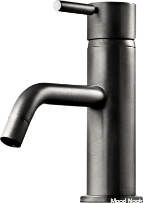 EVM071 grifo para lavabo, latón, negro, cromo cepillado