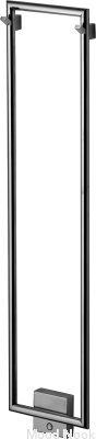 Radiador de baño TW800-200 Acero Negro Cromo