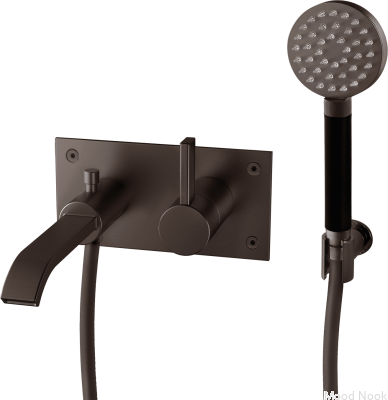 ARM036 grifo termostático de pared para bañera, latón marrón