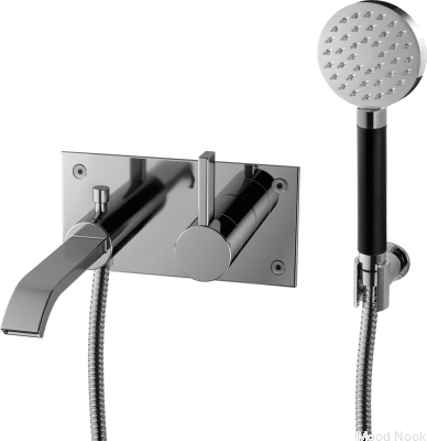 Grifo termostático de pared para bañera ARM036, latón cromado