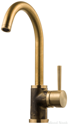 Grifo de cocina EVO180 Grottesco, latón, sin pintar