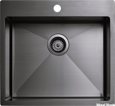 Fregadero Diskho 5540 Acero Negro Cromo PVD