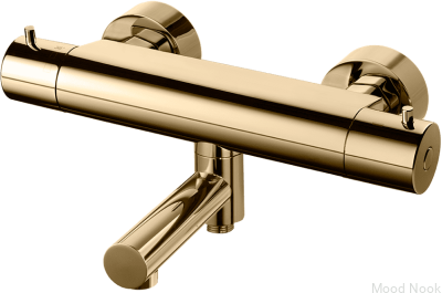 Grifo termostático para baño y ducha EVM022-150 Latón Pulido, Sin Pintar 