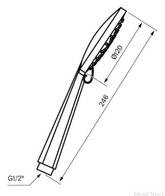 Cabezal de ducha ZDOC104 Cromo