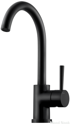 Grifo de cocina EVO180, Latón negro mate
