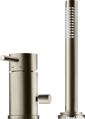 Grifo para bañera con rociador BI048 Latón níquel cepillado