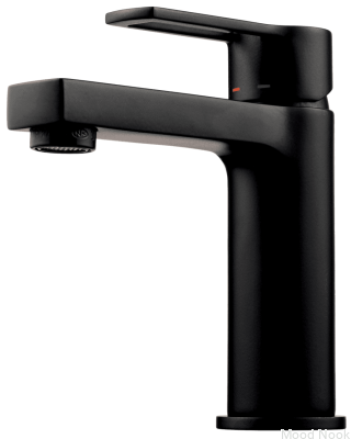 Grifo para lavabo RIN071 Latón Negro Mate