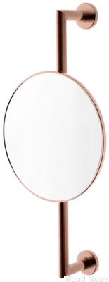 Miroir de salle de bain TA816, cuivre brossé, non peint