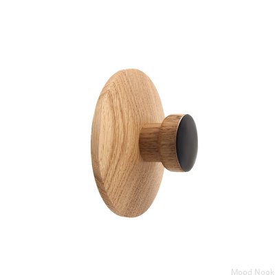 Cojín pomo Roseta redonda 80 Madera Roble - Incoloro Aceite Duro