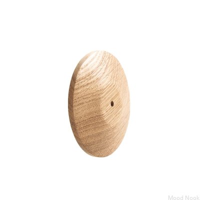 Cojín pomo Roseta redonda 80 Madera Roble - Incoloro Aceite Duro